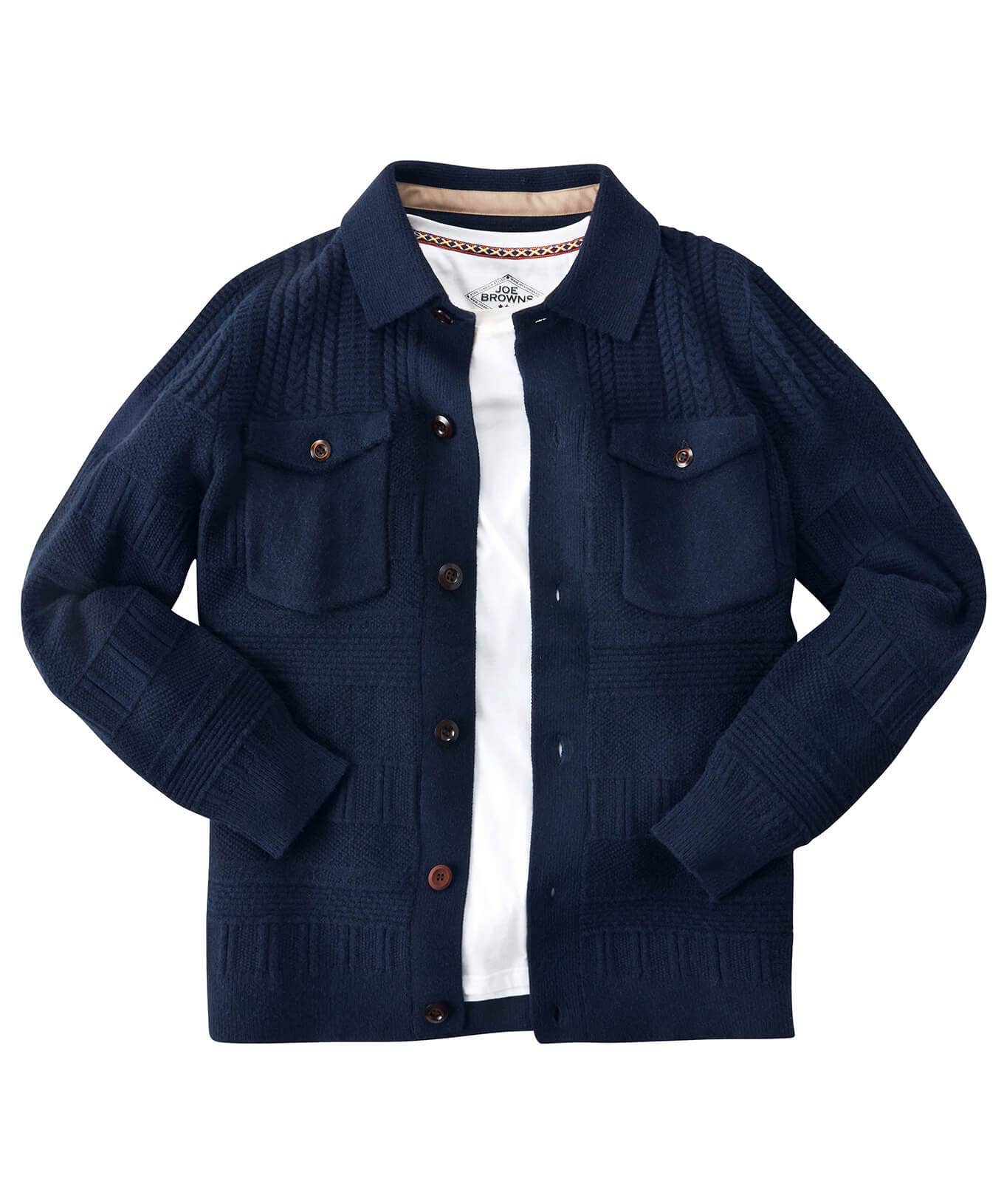 Shop Men's Collection | Layering Essentials | Knitwear & Jumpers | Sale Knitwear & Jumpers | Top Picks | Men，s | Men，s | Men，s Joe Browns Style It Up Cardigan Navy