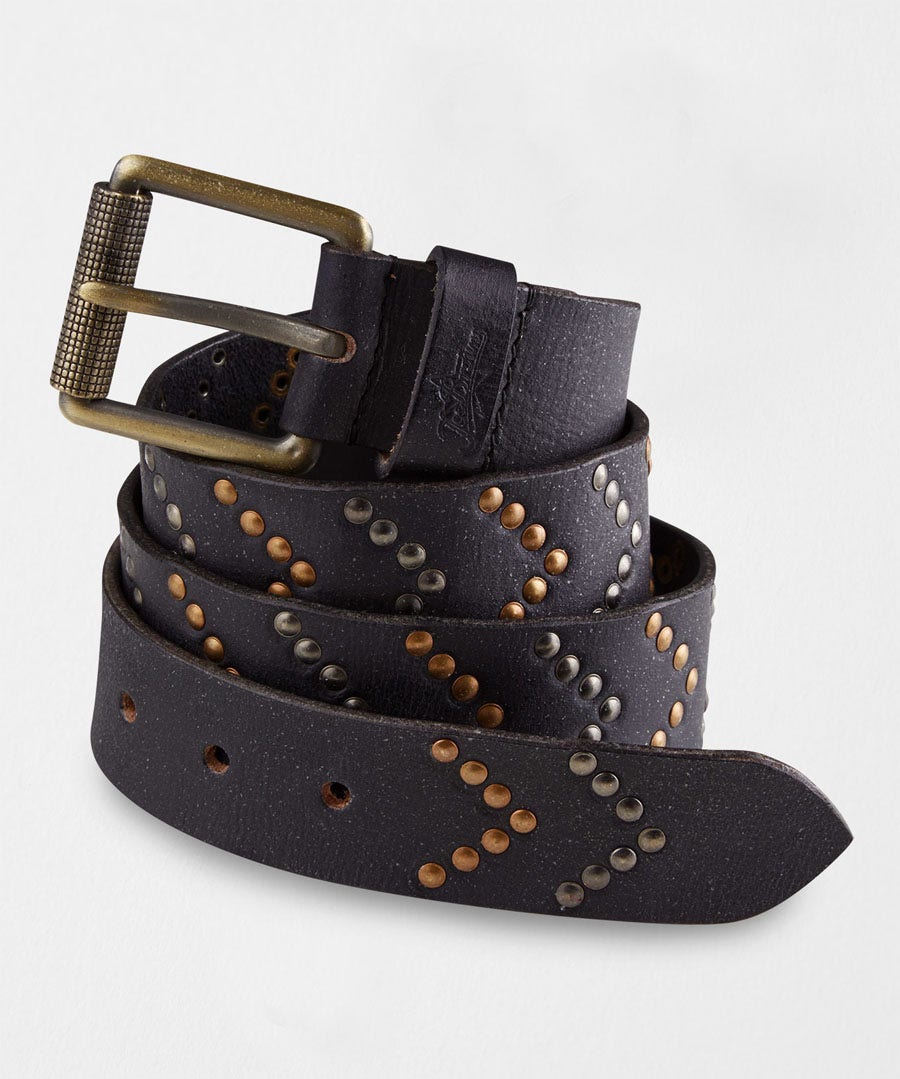 Men's Tailoring | Accessories | Top Picks | Men，s Joe Browns Super Studded Leather Belt Black