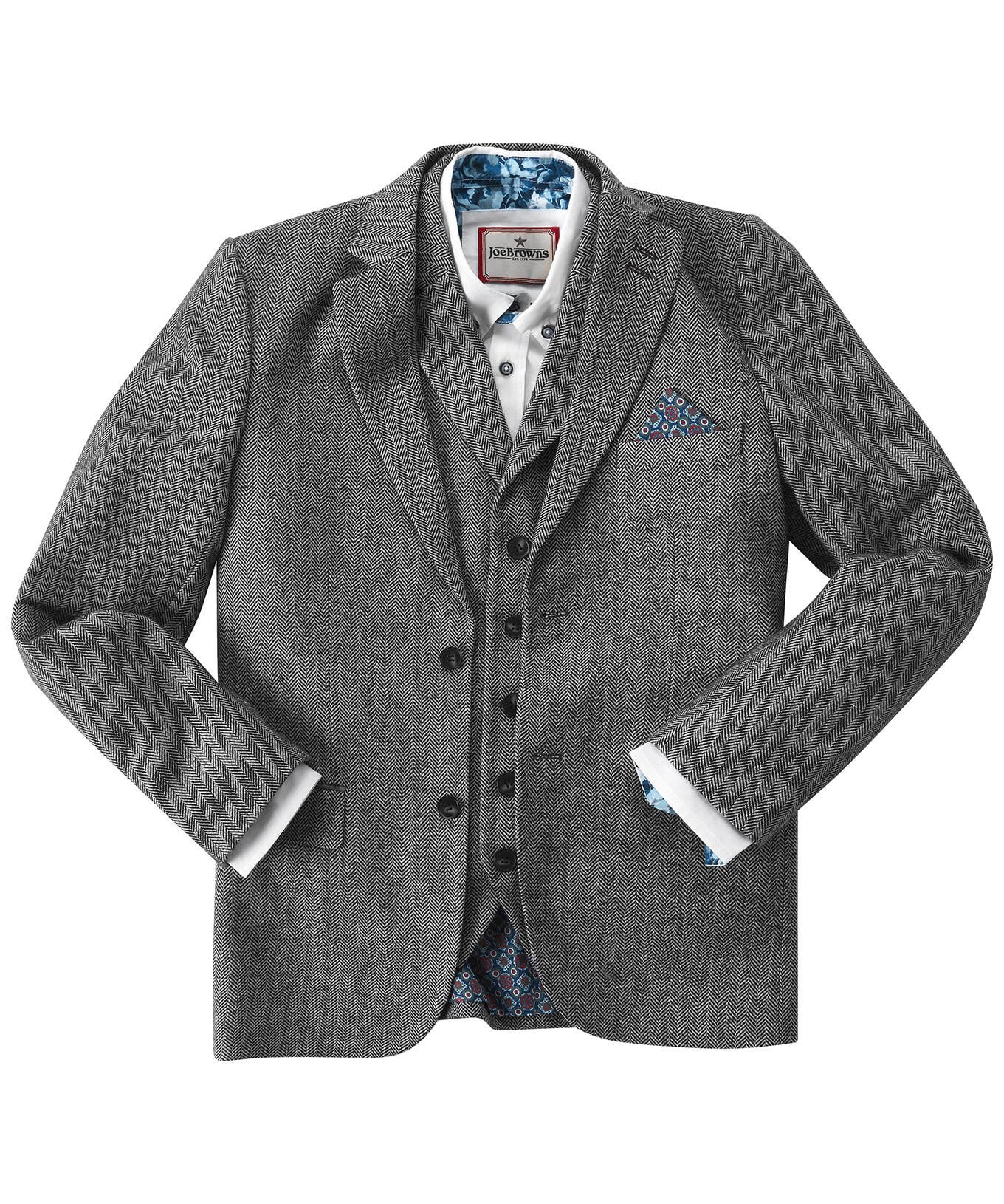 Shop Men's Collection | Men's Partywear | Blazers | Men's Tailoring | Coats & Jackets | Top Picks | Top Picks | Men，s | Top Picks | Men，s Joe Browns Tailored To Perfection Blazer Grey