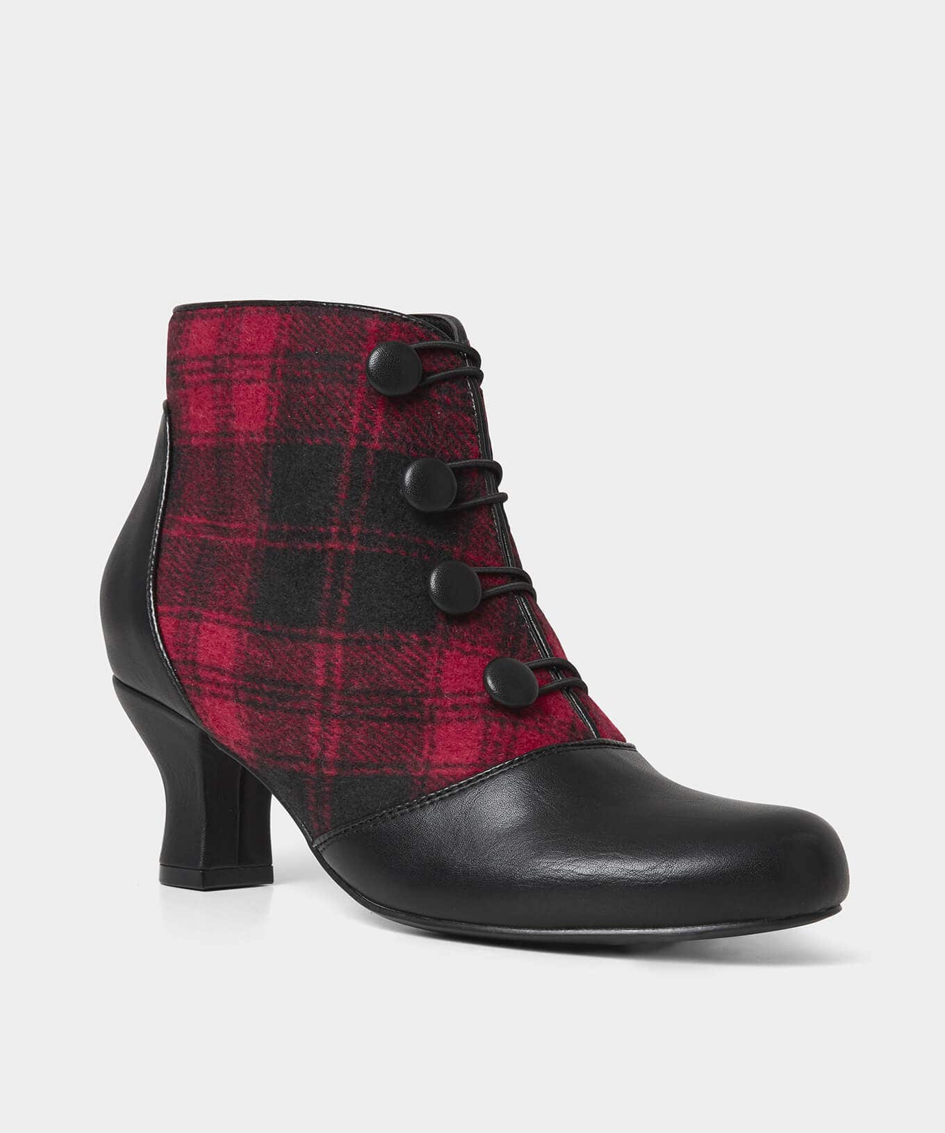 Ankle Boots | Boots & Shoes | Sale Boots & Shoes | Top Picks | Women's | Women's Joe Browns Tell Me All Vintage Style Boots Black/Red