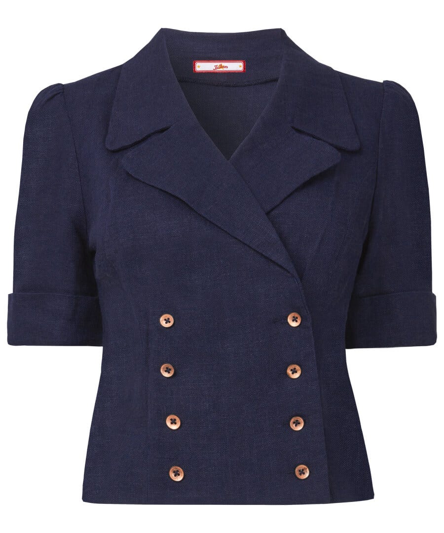 Shop Blazers | Sale Coats & Jacket | Women's | Women's Joe Browns The Ava Dress Jacket Navy / White