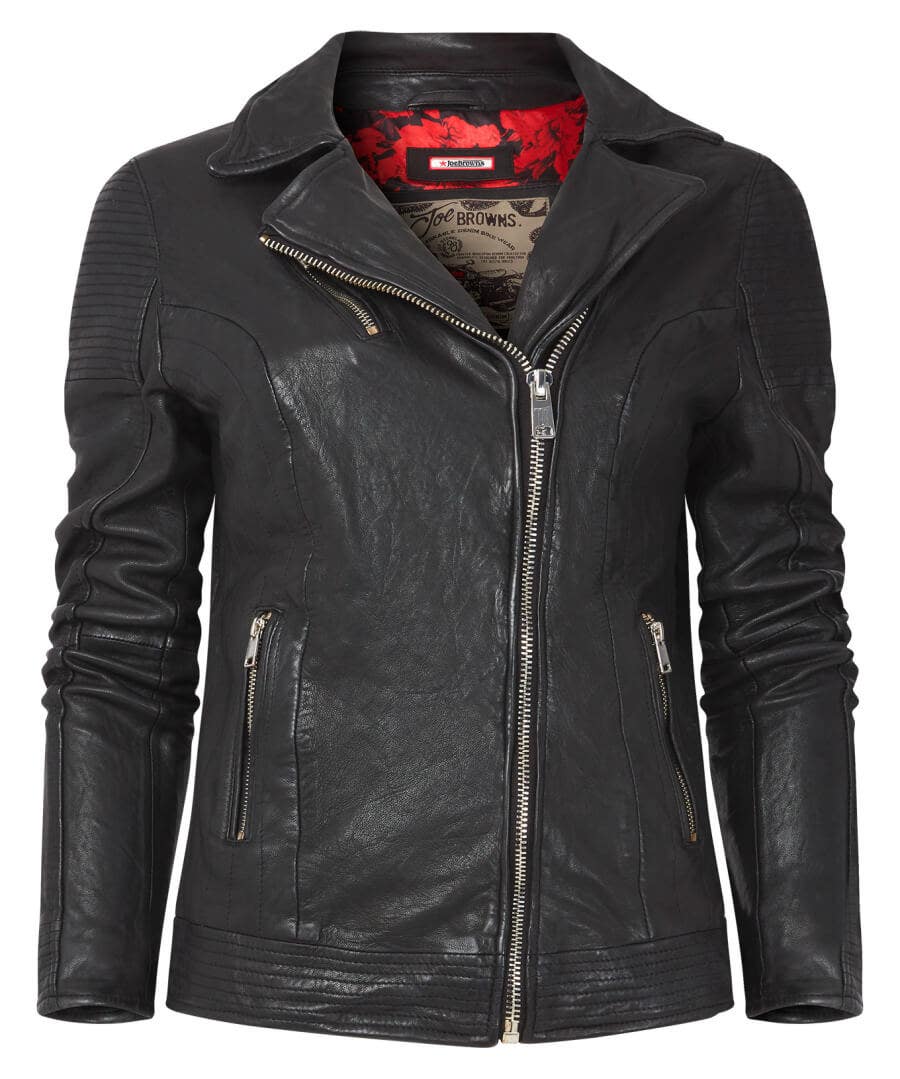 Shop Women's Collection | Leather Jackets & Clothing | Gifts | Coats & Jackets | Top Picks | Women's | Women's | Women's Joe Browns The Forever Leather Jacket Black