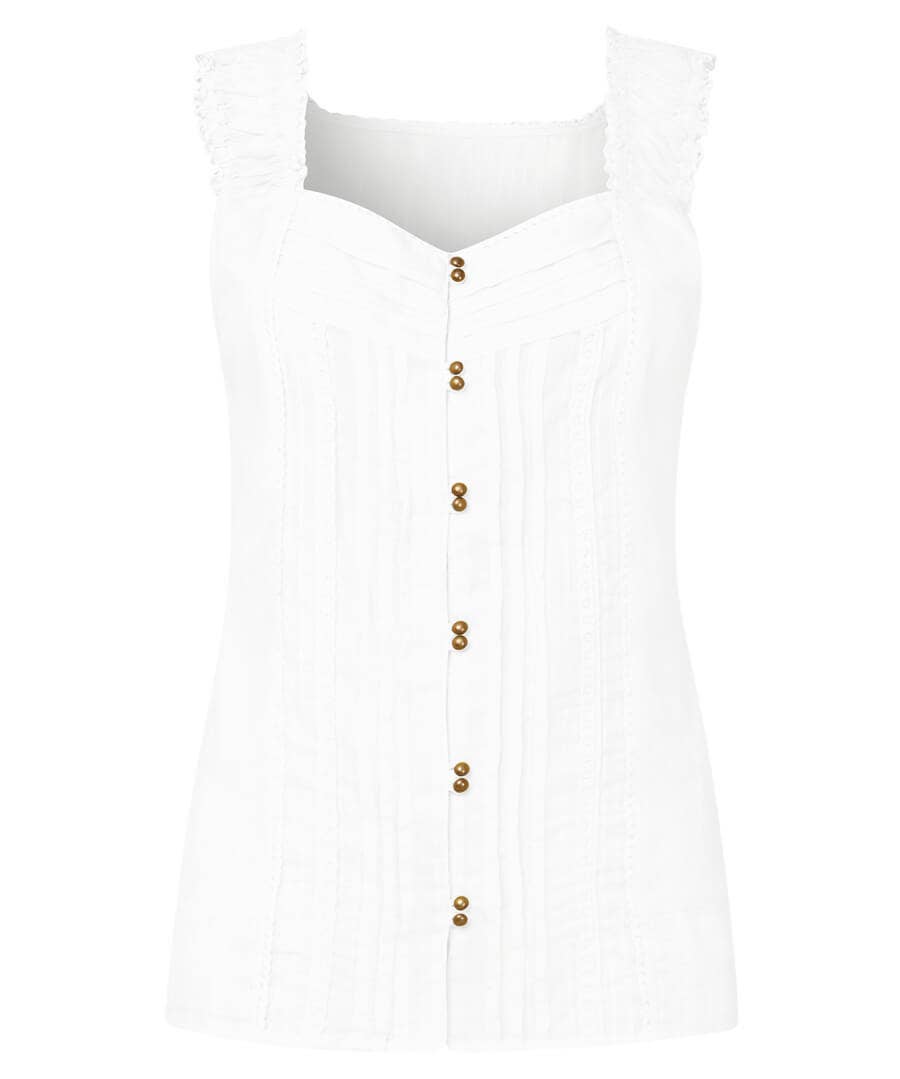 Sale Tops, Tunics & Blouses | Women's Joe Browns The Southern Belle Summer Top White / Yellow