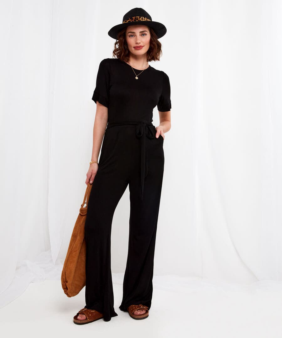 Shop Women's Collection | Petite | Jumpsuits | Jeans & Trousers | Top Picks | Women's | Women's | Women's Joe Browns Tilly Must Have Jumpsuit Black / Blue