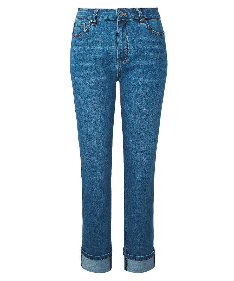 Sale Jeans & Trousers | Women's Joe Browns Turn Up Jeans Mid Denim / Indigo