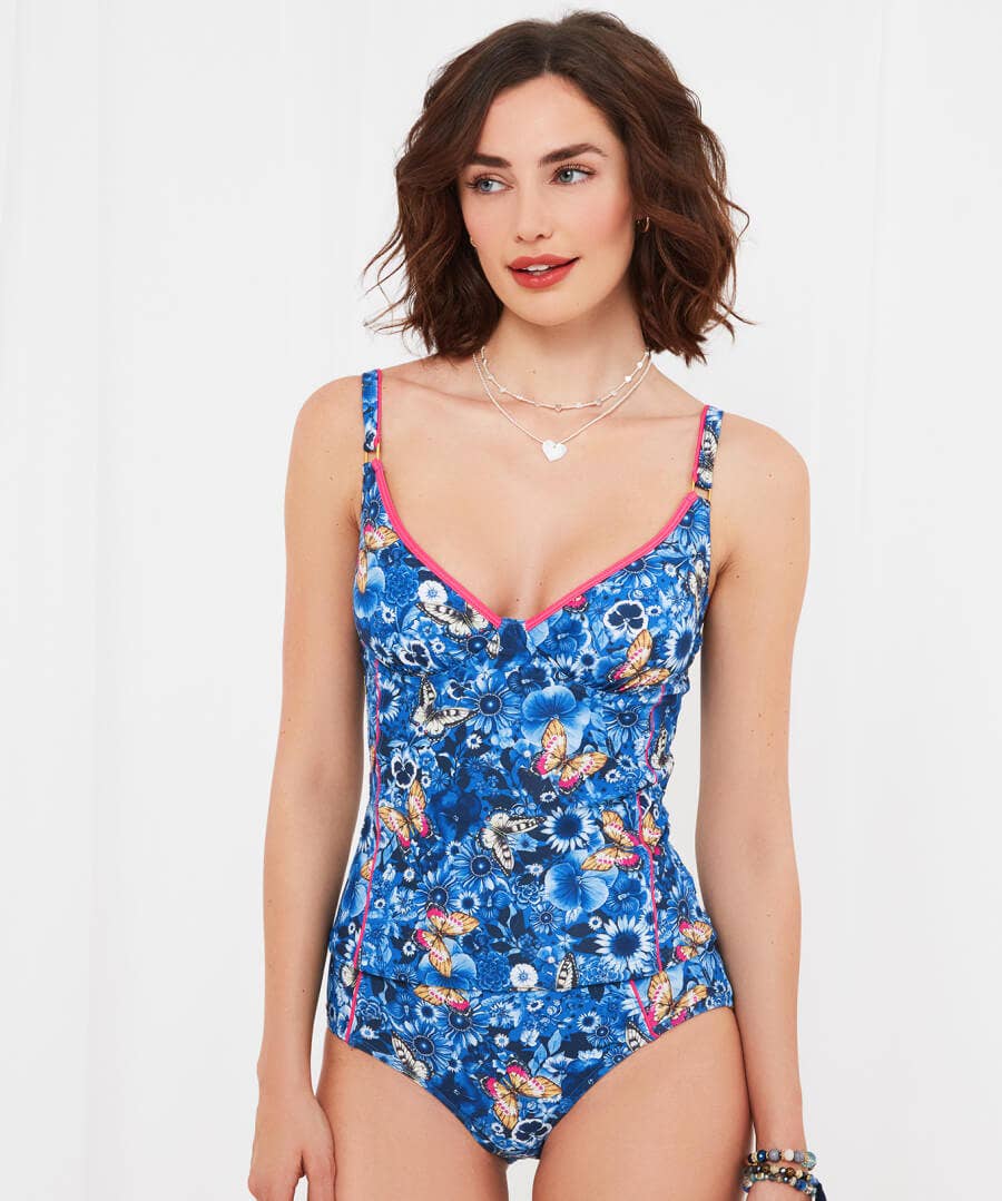 Sale Swimwear | Women's Joe Browns Twilight Garden Retro Brief Blue Multi