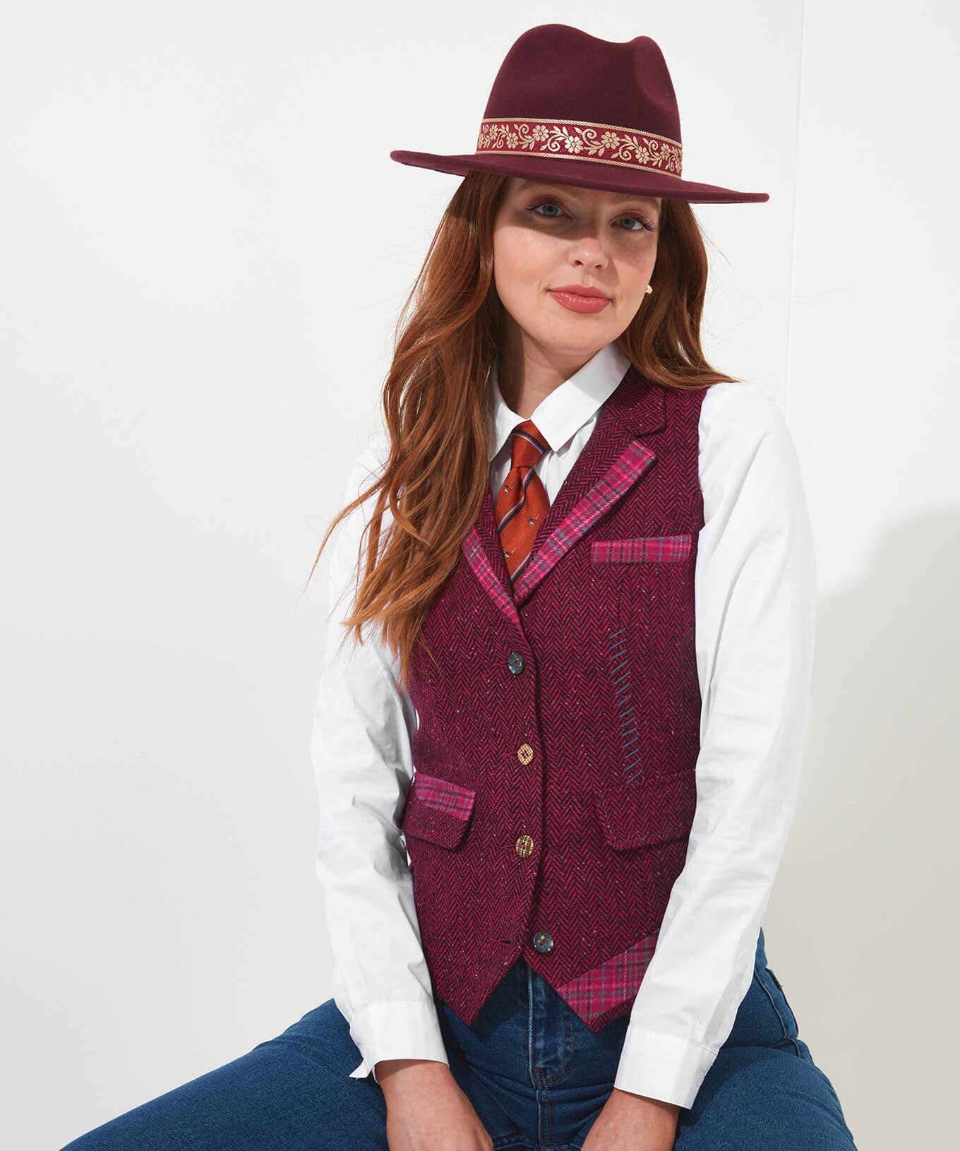 Shop Women's Collection | Waistcoats | Coats & Jackets | Top Picks | Women's | Women's Joe Browns Ultimate Classic Waistcoat Berry