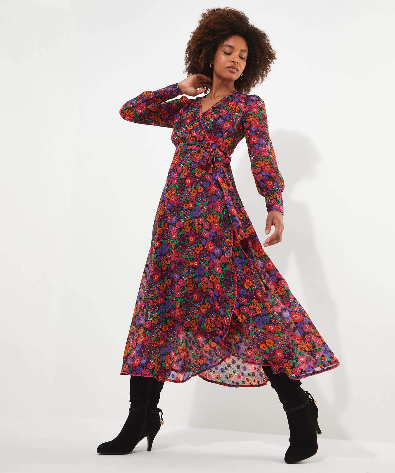 Shop Women's Collection | Dresses | Sale Dresses | Top Picks | Women's | Women's Joe Browns Vibrant Vibes Wrap Dress Multi