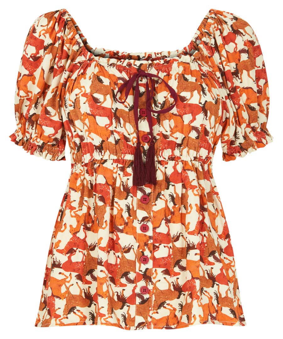 Sale Tops, Tunics & Blouses | Women's Joe Browns Wild Horses Boho Top Rust
