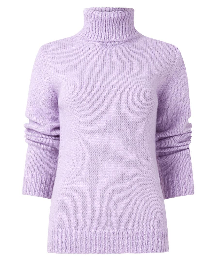 Shop Women's Collection | Cardigans & Coatigans | Sale Knitwear & Jumpers | Top Picks | Top Picks | Women's Joe Browns Winter Days Roll Neck Jumper Lilac