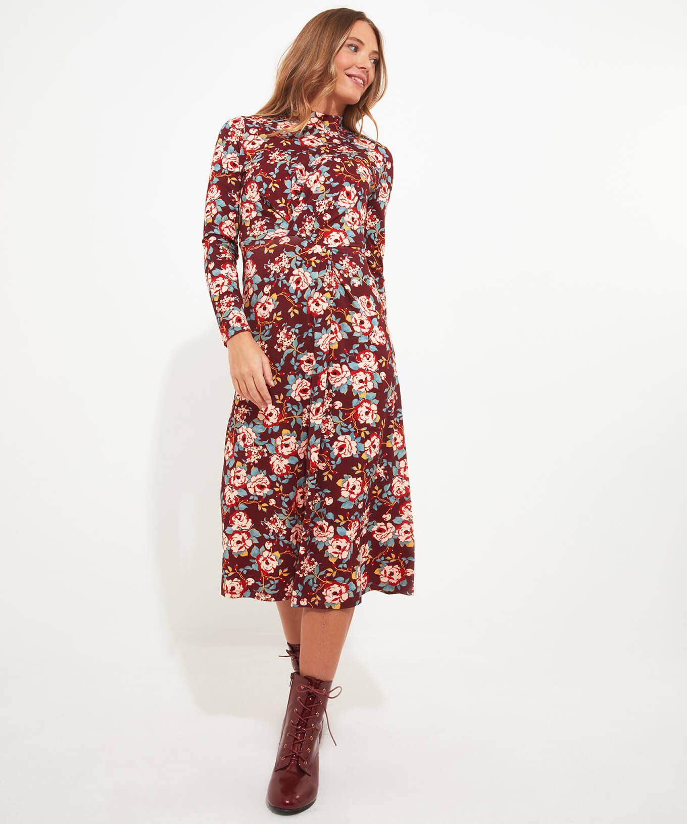 Shop Women's Collection | Dresses | Sale Dresses | Top Picks | Women's | Women's Joe Browns Winter Florals Jersey Dress Multi