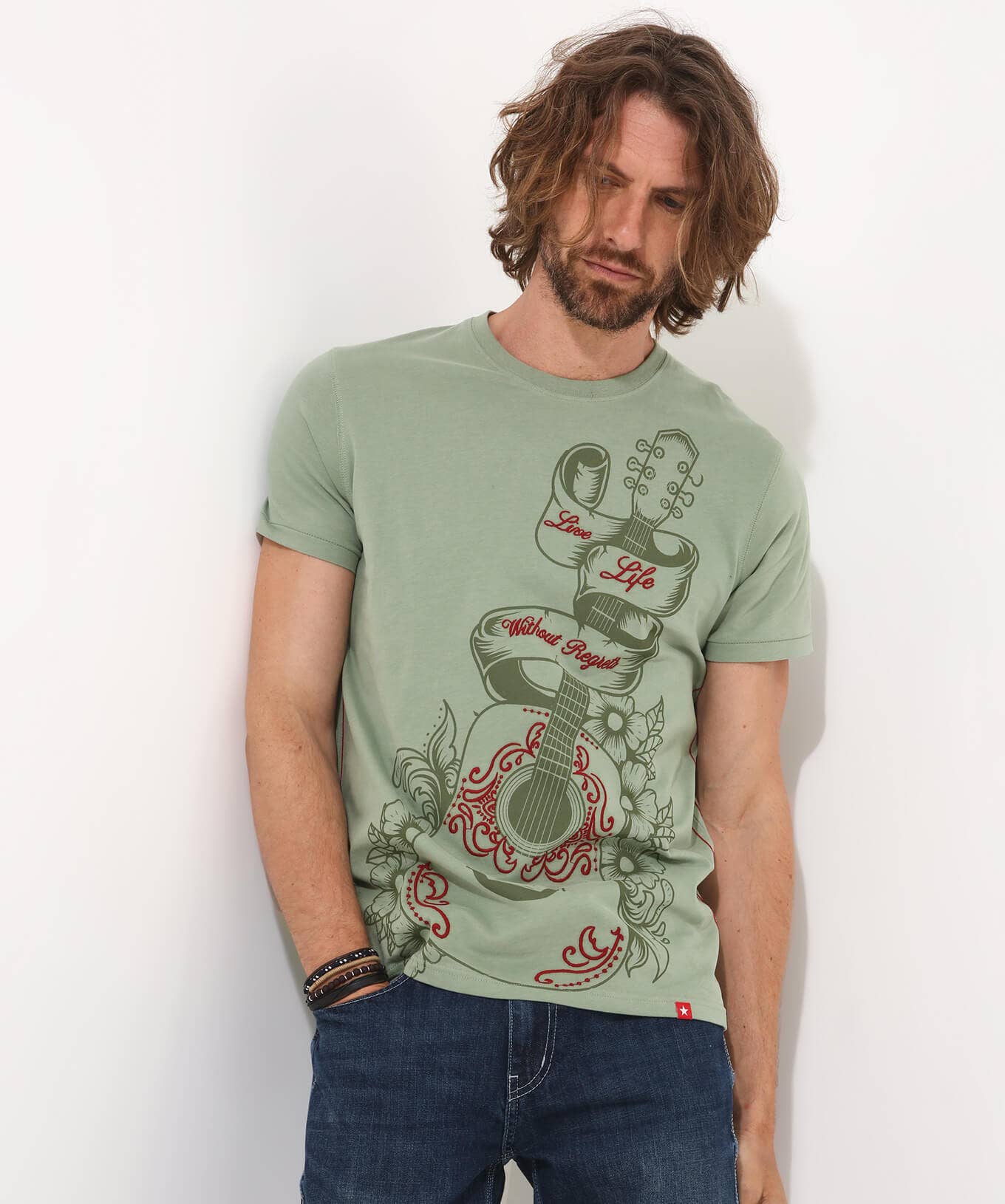 Shop Men's Collection | Graphic T-Shirts | Tops & T-Shirts | Sale Tops & T-Shirts | Top Picks | Top Picks | Men，s | Men，s Joe Browns Without Regrets Tee Khaki