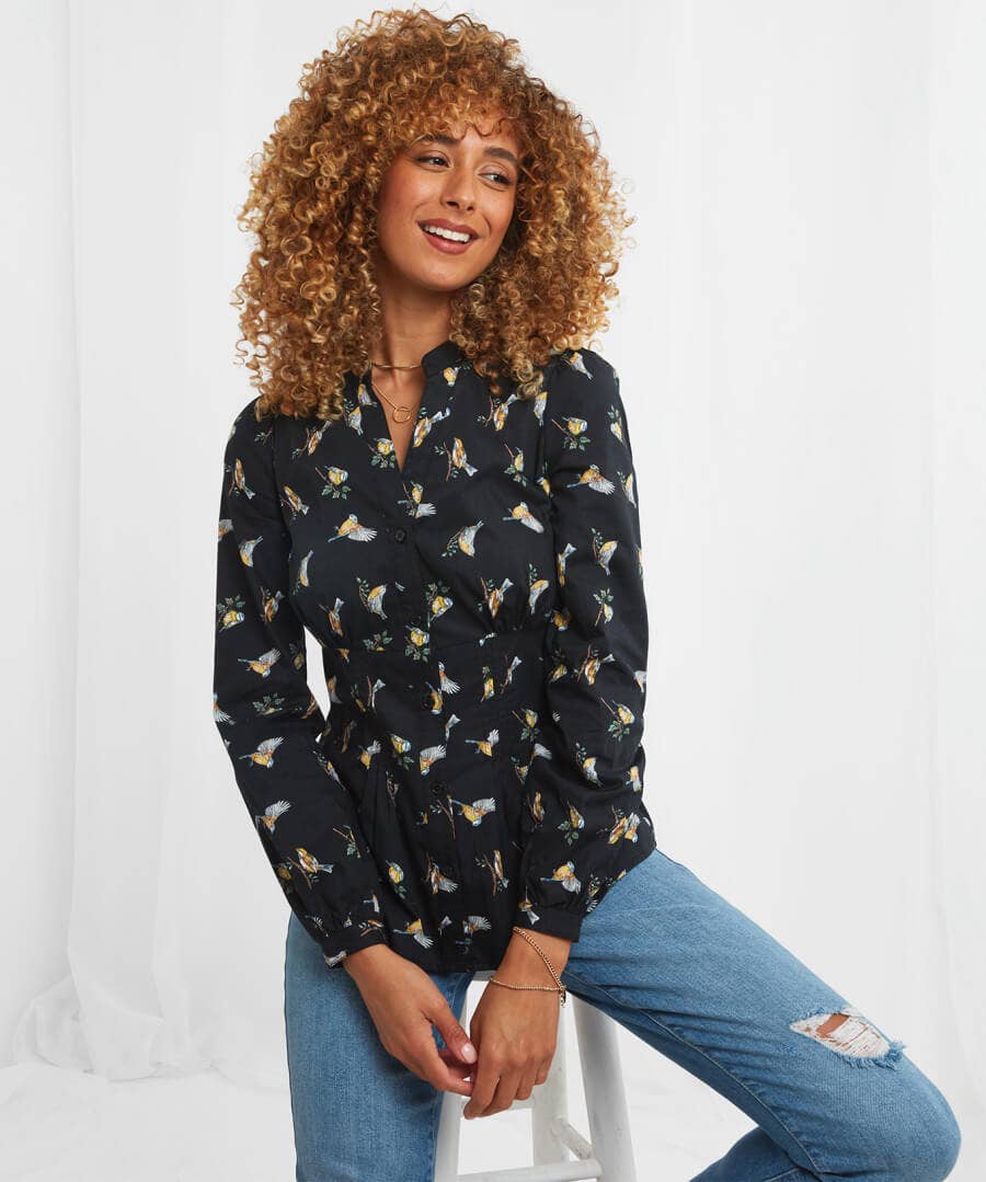 Sale Tops, Tunics & Blouses | Women's Joe Browns Woodland Wonders Blouse Black / White