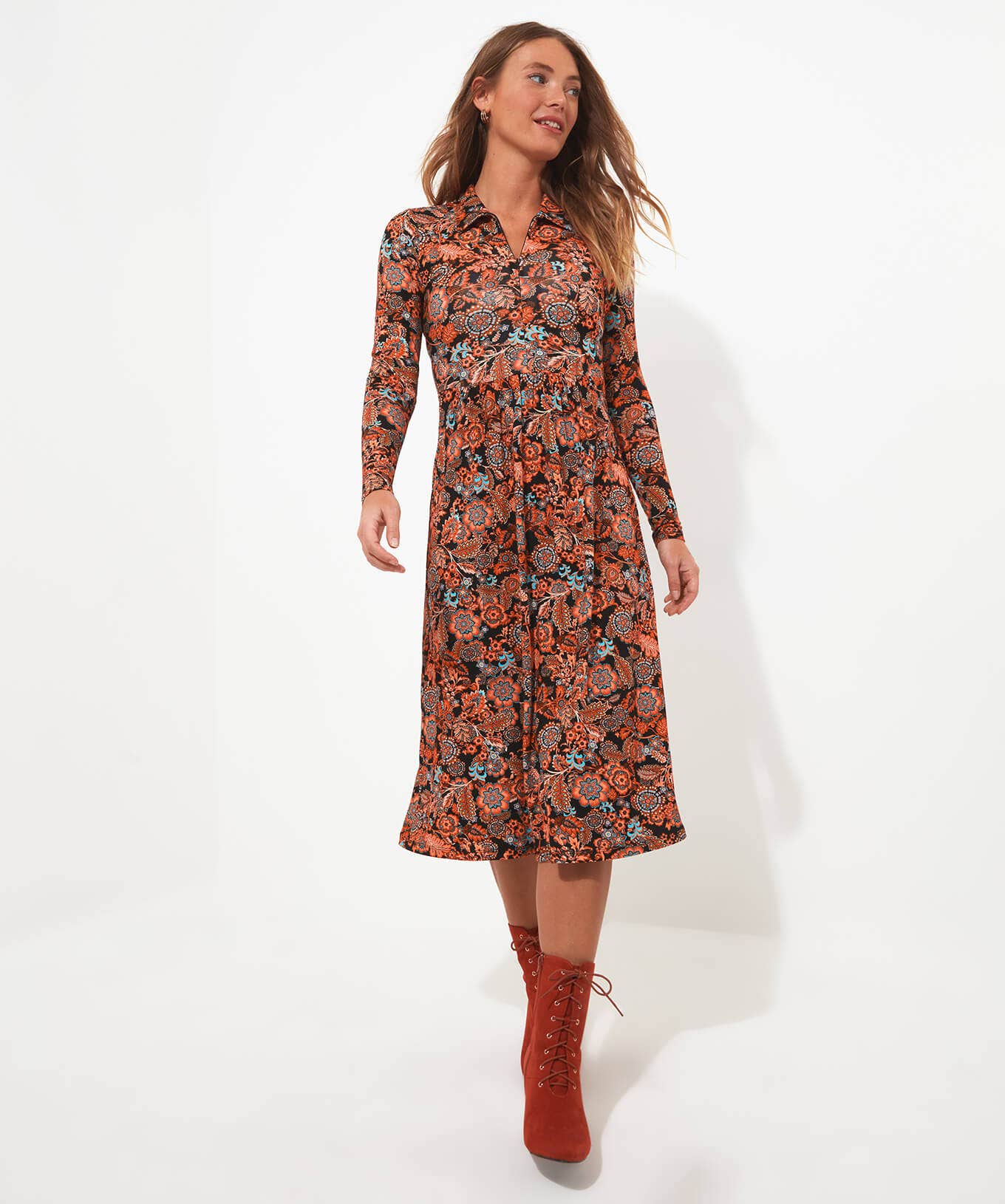 Shop Women's Collection | Dresses | Sale Dresses | Top Picks | Women's | Women's Joe Browns Zip Front Jersey Dress Multi
